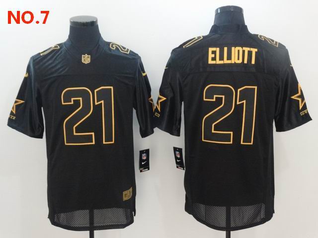 Men's Dallas Cowboys #21 Ezekiel Elliott Jerseys NO.7;